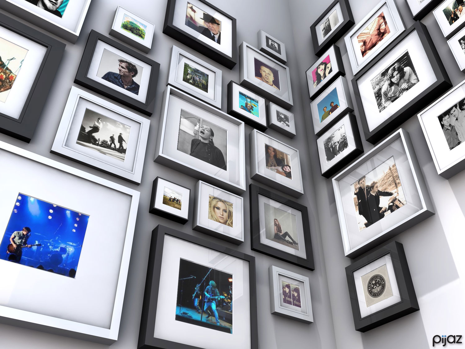 Wall of frames